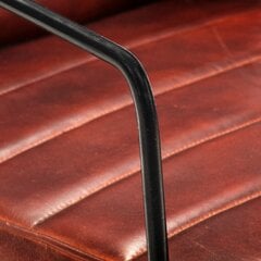 Кресло, темно-коричневого цвета, настоящая кожа цена и информация | Кресла в гостиную | pigu.lt