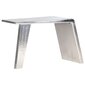 Rašomasis stalas vidaXL Aviator, 112x50x76cm, sidabrinis kaina ir informacija | Kompiuteriniai, rašomieji stalai | pigu.lt