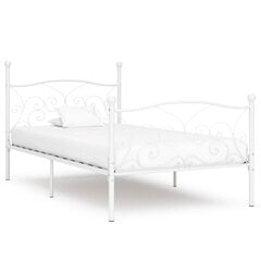Каркас кровати с решетчатым основанием, 90x200 см, белый цена и информация | Кровати | pigu.lt