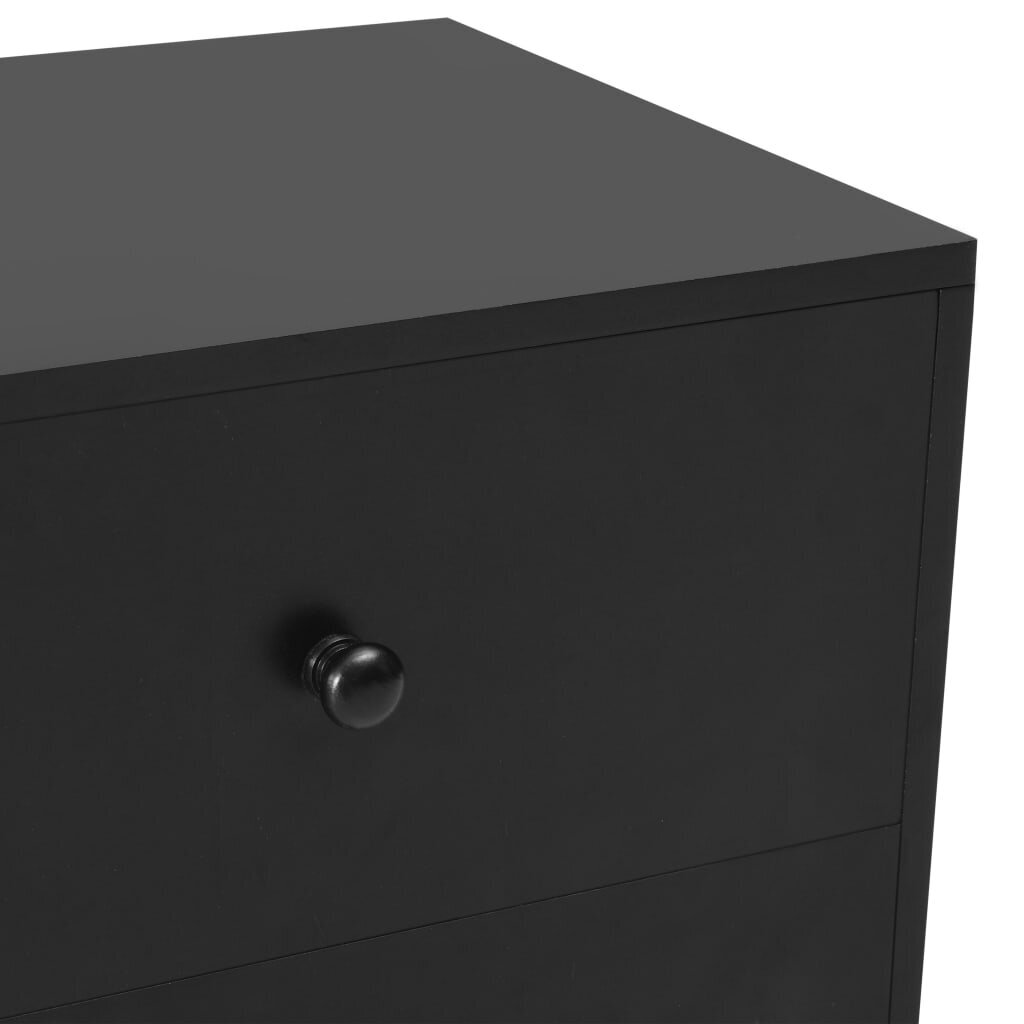 Naktinės spintelės 40x30x50 cm juodos цена и информация | Spintelės prie lovos | pigu.lt