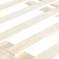 Lovos rėmas iš palečių, 100x200 cm, pušies medienos masyvas, rudas kaina ir informacija | Kiti priedai baldams | pigu.lt