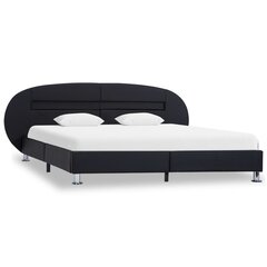 Каркас кровати со светодиодным освешением, черный, 120x200 см цена и информация | Кровати | pigu.lt