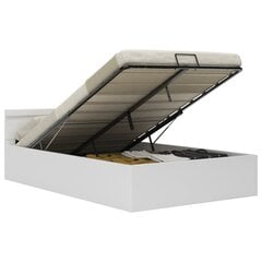 Каркас кровати со светодиодом, 140х200 см, белая цена и информация | Кровати | pigu.lt