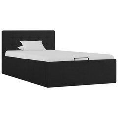 Hidraulinis lovos rėmas su daiktadėže, 90x200cm, pilkas kaina ir informacija | Lovos | pigu.lt