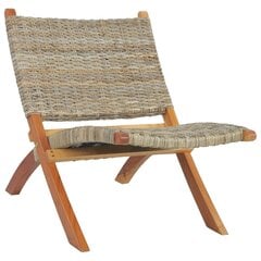 Poilsio kėdė, ruda kaina ir informacija | Lauko kėdės, foteliai, pufai | pigu.lt
