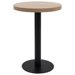 Bistro staliukas, 60 cm, rudas kaina ir informacija | Virtuvės ir valgomojo stalai, staliukai | pigu.lt
