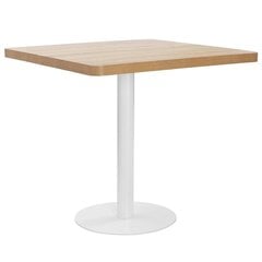 Bistro staliukas, 80x80 cm, rudas kaina ir informacija | Virtuvės ir valgomojo stalai, staliukai | pigu.lt