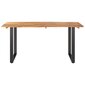 Valgomojo stalas, 160x80x76 cm, rudas цена и информация | Virtuvės ir valgomojo stalai, staliukai | pigu.lt
