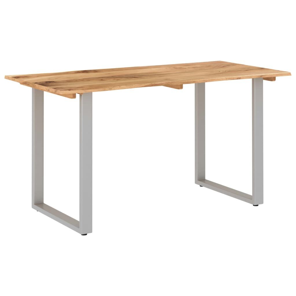 Valgomojo stalas, 140x70x76 cm, rudas kaina ir informacija | Virtuvės ir valgomojo stalai, staliukai | pigu.lt
