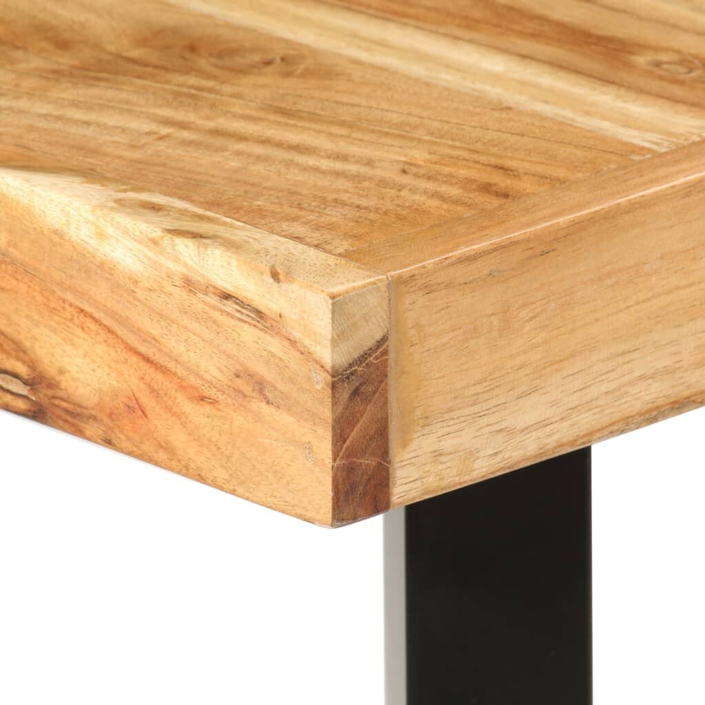 Baro stalas, 180x70x107 cm, rudas kaina ir informacija | Virtuvės ir valgomojo stalai, staliukai | pigu.lt