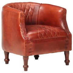 Krėslas, rudos spalvos, 62x58x65cm, ruda kaina ir informacija | Svetainės foteliai | pigu.lt