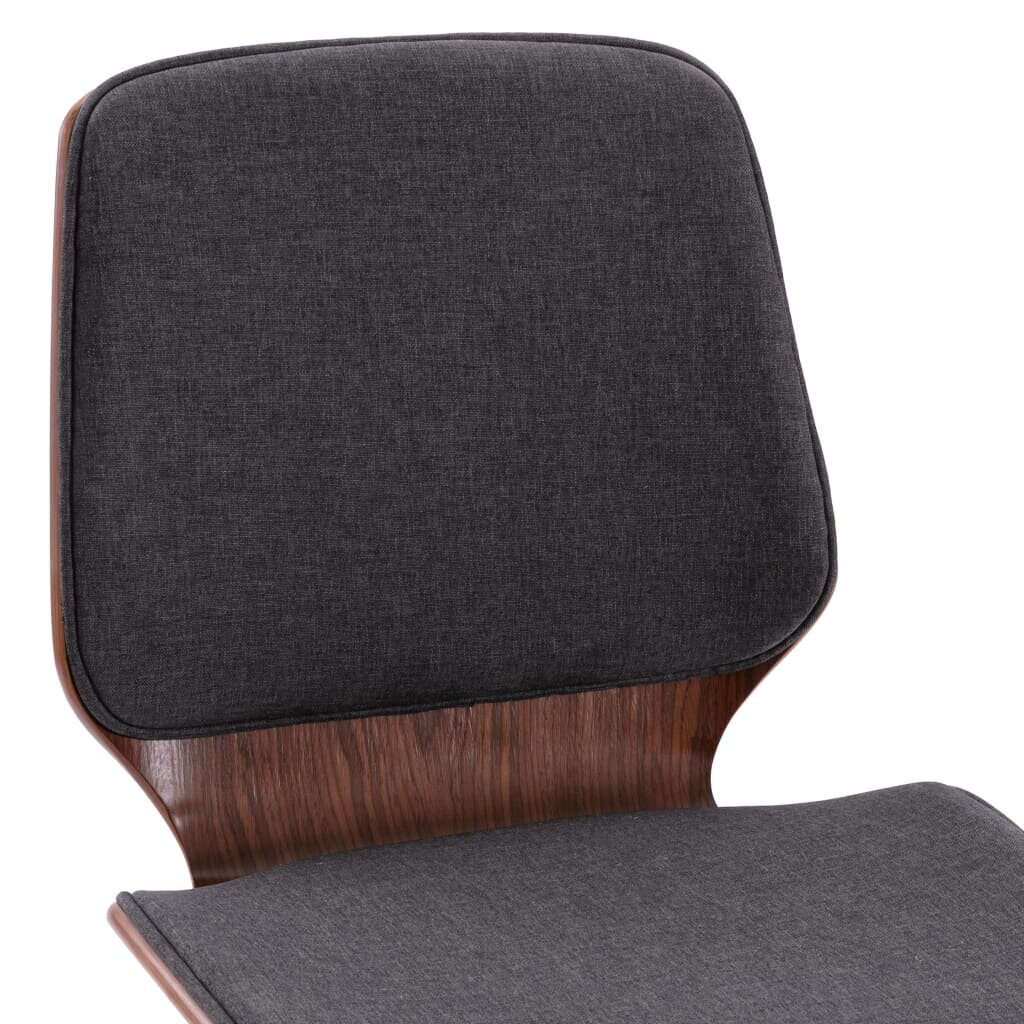 Valgomojo kėdės, 2vnt., pilkos spalvos, audinys kaina ir informacija | Virtuvės ir valgomojo kėdės | pigu.lt