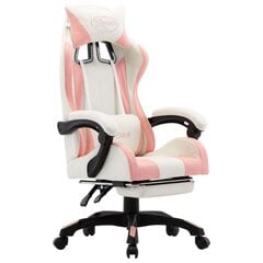 Žaidimų kėdė su pakoja, rožinė ir balta kaina ir informacija | Žaidimų kėdė su pakoja, rožinė ir balta | pigu.lt