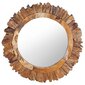Sieninis veidrodis, 60cm, rudas kaina ir informacija | Veidrodžiai | pigu.lt