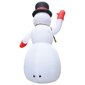 Pripučiamas kalėdinis sniego senis su LED, 600cm, IP44 цена и информация | Dekoracijos šventėms | pigu.lt
