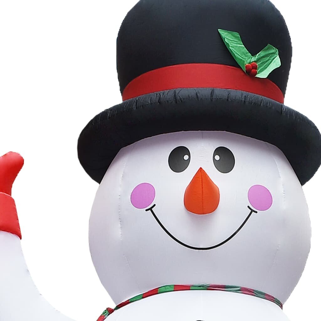 Pripučiamas kalėdinis sniego senis su LED, 600cm, IP44 цена и информация | Dekoracijos šventėms | pigu.lt