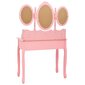 Kosmetinio staliuko komplektas rožinis kaina ir informacija | Kosmetiniai staliukai | pigu.lt