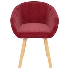Valgomojo kėdė, vyno spalvos, aksomas kaina ir informacija | Virtuvės ir valgomojo kėdės | pigu.lt
