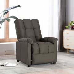 Atlošiamas krėslas, taupe spalvos, audinys kaina ir informacija | Svetainės foteliai | pigu.lt