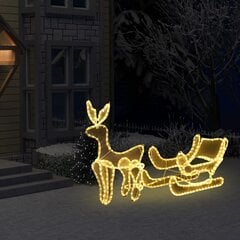 Kalėdinė lempučių ekspozicija, elnias ir rogės, 432 LED kaina ir informacija | Kalėdinės dekoracijos | pigu.lt