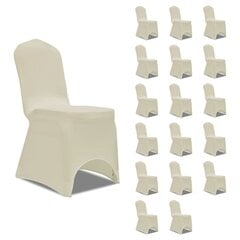 Kėdžių užvalkalai, 18vnt., kreminiai kaina ir informacija | Baldų užvalkalai | pigu.lt