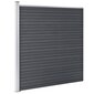 vidaXL Sodo tvora, pilkos spalvos, 353x186cm, WPC цена и информация | Tvoros ir jų priedai | pigu.lt