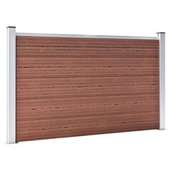 Sodo tvora WPC 699x106 cm,ruda kaina ir informacija | Tvoros ir jų priedai | pigu.lt