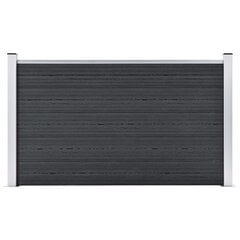 Sodo tvora WPC 353x106cm, pilka kaina ir informacija | Tvoros ir jų priedai | pigu.lt