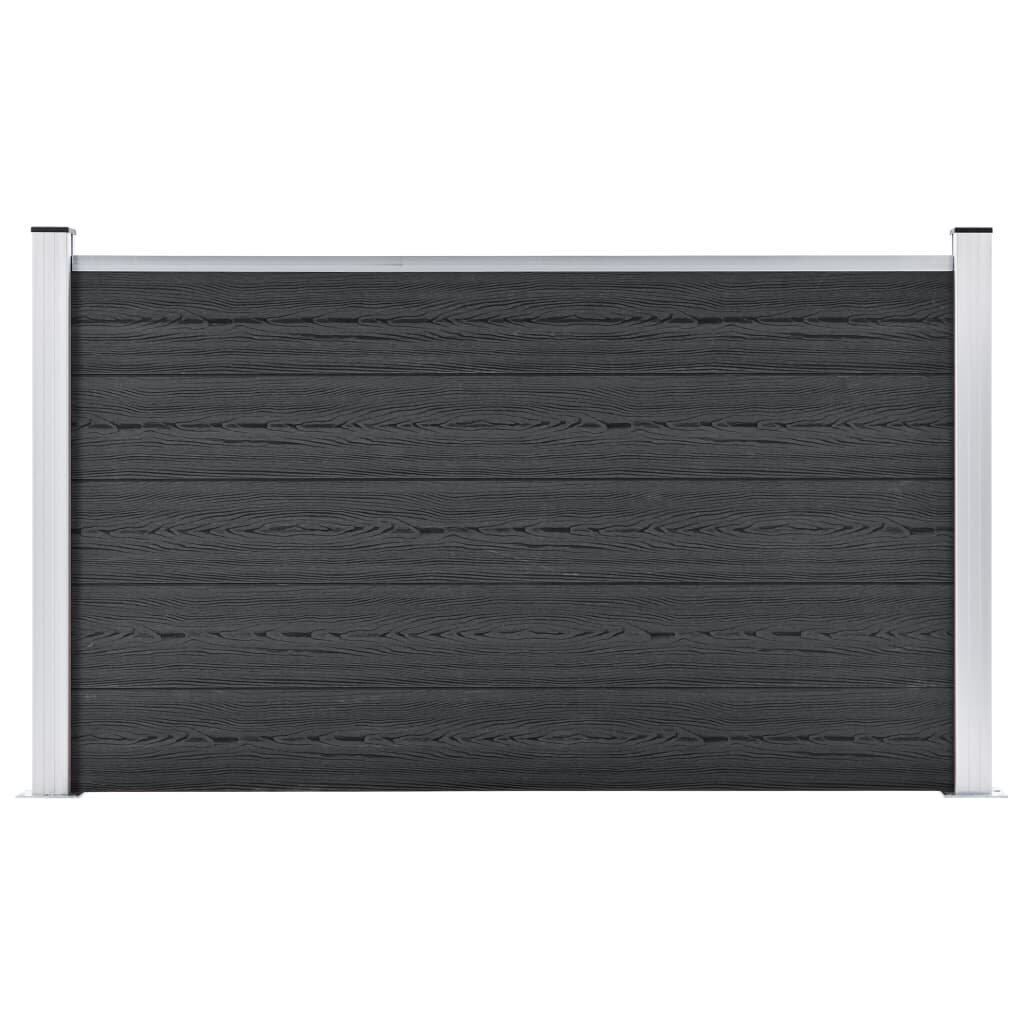 Sodo tvora WPC 526x106cm, pilka kaina ir informacija | Tvoros ir jų priedai | pigu.lt