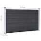 Sodo tvora WPC 526x106cm, pilka kaina ir informacija | Tvoros ir jų priedai | pigu.lt