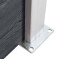 Sodo tvora WPC 699x106 cm, pilka kaina ir informacija | Tvoros ir jų priedai | pigu.lt