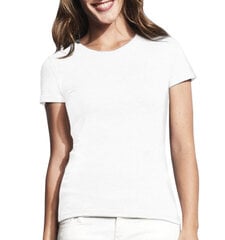 Marškinėliai moterims Pasiryžusi kilti, balti цена и информация | Женские футболки | pigu.lt