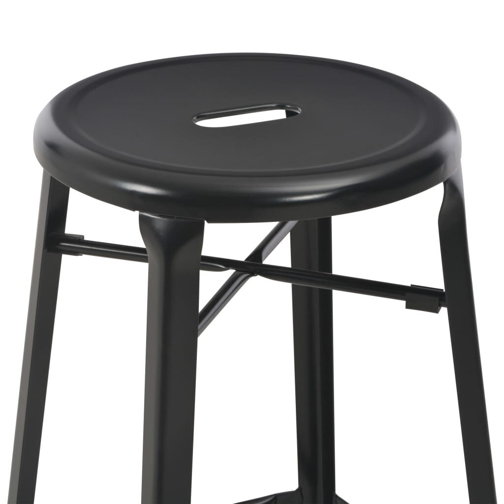 Baro taburetės, 4vnt., juodos spalvos kaina ir informacija | Virtuvės ir valgomojo kėdės | pigu.lt
