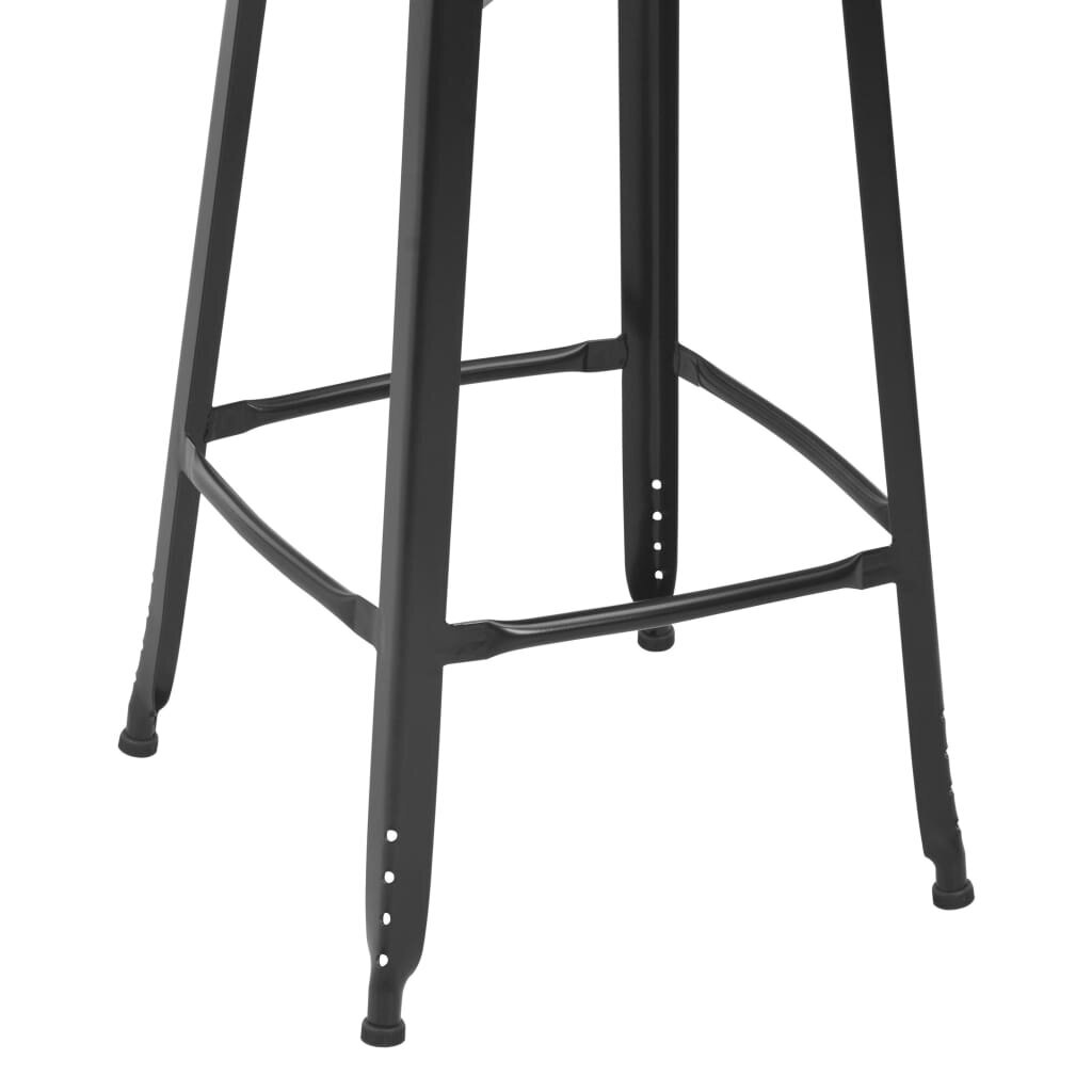 Baro taburetės, 6vnt., juodos spalvos kaina ir informacija | Virtuvės ir valgomojo kėdės | pigu.lt