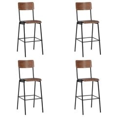 Baro taburetės, 117x42x59 cm, rudos kaina ir informacija | Virtuvės ir valgomojo kėdės | pigu.lt