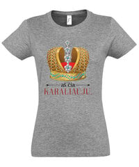 Marškinėliai moterims Aš čia karaliauju цена и информация | Женские футболки | pigu.lt