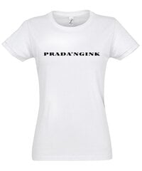 Marškinėliai moterims Pradangink, balti цена и информация | Женские футболки | pigu.lt