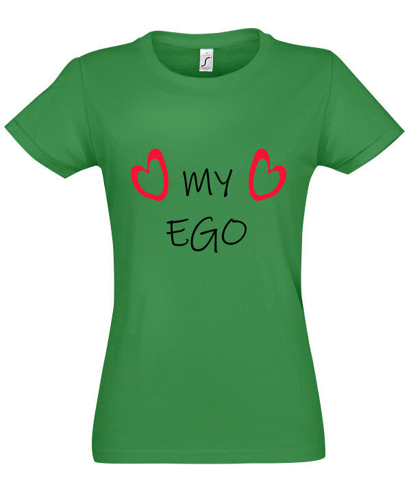Marškinėliai moterims Love my ego цена и информация | Marškinėliai moterims | pigu.lt