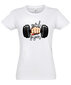 Marškinėliai moterims Gym Girl, balti kaina ir informacija | Marškinėliai moterims | pigu.lt