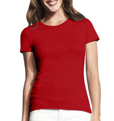 Marškinėliai moterims Play with us, raudoni kaina ir informacija | Marškinėliai moterims | pigu.lt