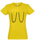 Marškinėliai moterims Papai, geltoni kaina ir informacija | Marškinėliai moterims | pigu.lt