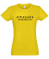 Marškinėliai moterims Geriausios draugės, geltoni kaina ir informacija | Marškinėliai moterims | pigu.lt