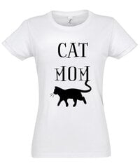 Marškinėliai moterims Cat Lover цена и информация | Женские футболки | pigu.lt