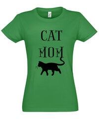 Marškinėliai moterims Cat Lover цена и информация | Женские футболки | pigu.lt