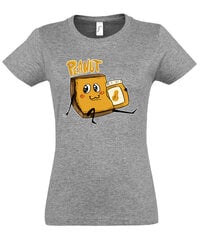 Marškinėliai moterims Peanut, pilki kaina ir informacija | Marškinėliai moterims | pigu.lt