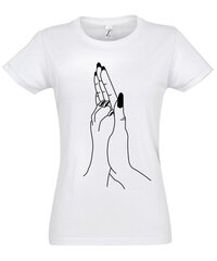 Marškinėliai moterims Unite, balti цена и информация | Женские футболки | pigu.lt