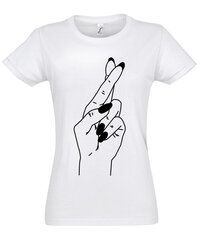 Marškinėliai moterims Promise, balti цена и информация | Женские футболки | pigu.lt