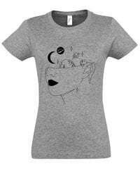 Marškinėliai moterims Kosminės mintys kaina ir informacija | Marškinėliai moterims | pigu.lt