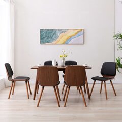 Valgomojo kėdės, 6vnt., juodos spalvos kaina ir informacija | Virtuvės ir valgomojo kėdės | pigu.lt