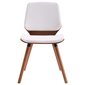 Valgomojo kėdės, 4vnt., baltos spalvos, dirbtinė oda (2x287381) kaina ir informacija | Virtuvės ir valgomojo kėdės | pigu.lt